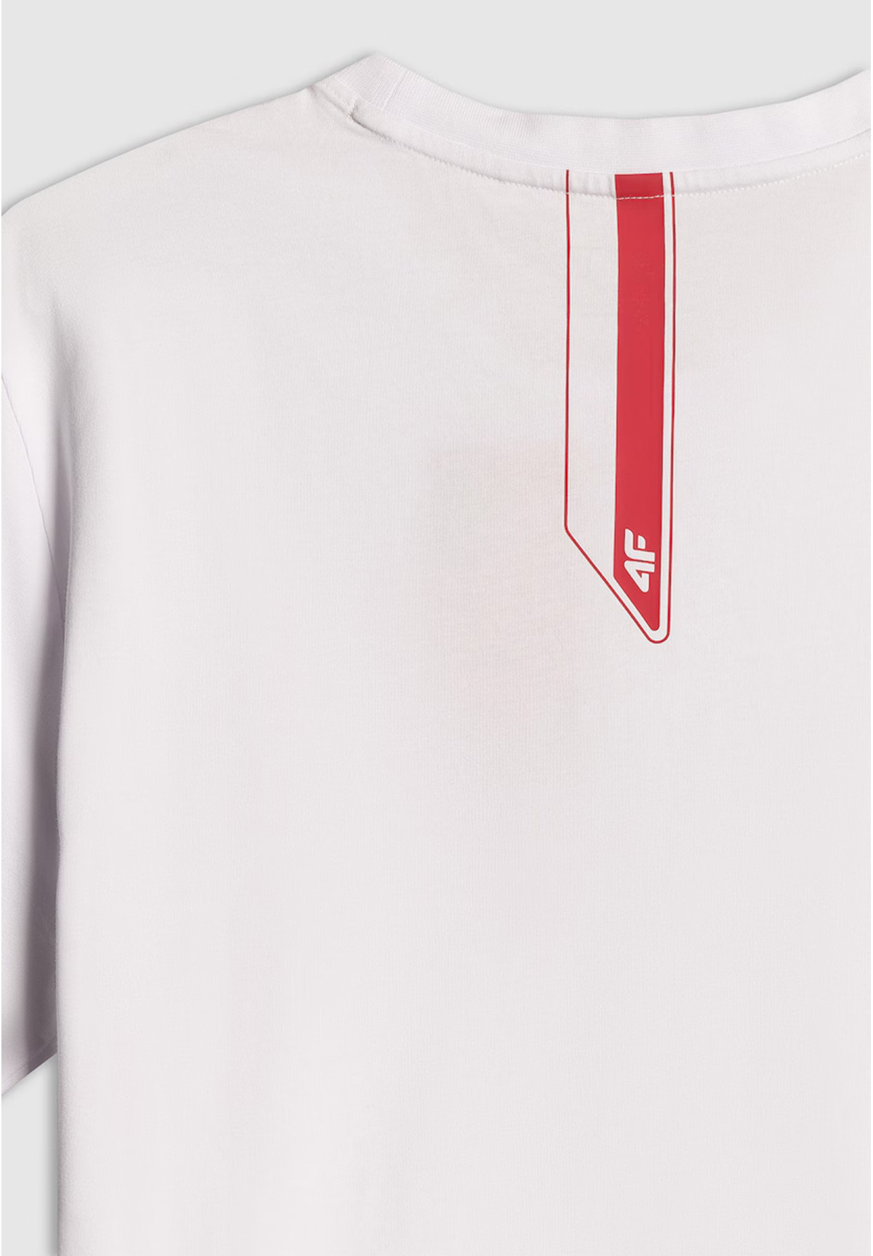 Koszulka Męska 4F Polska Sportowa T-Shirt Patriotyczny Biały 4FRSS26TTSHM4203