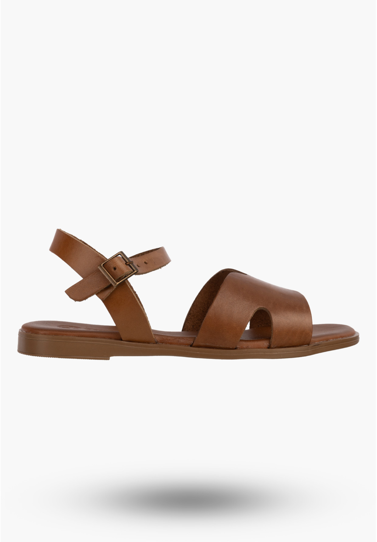 Sandały Damskie Skórzane Buty Eleganckie Letnie Casual Brązowe