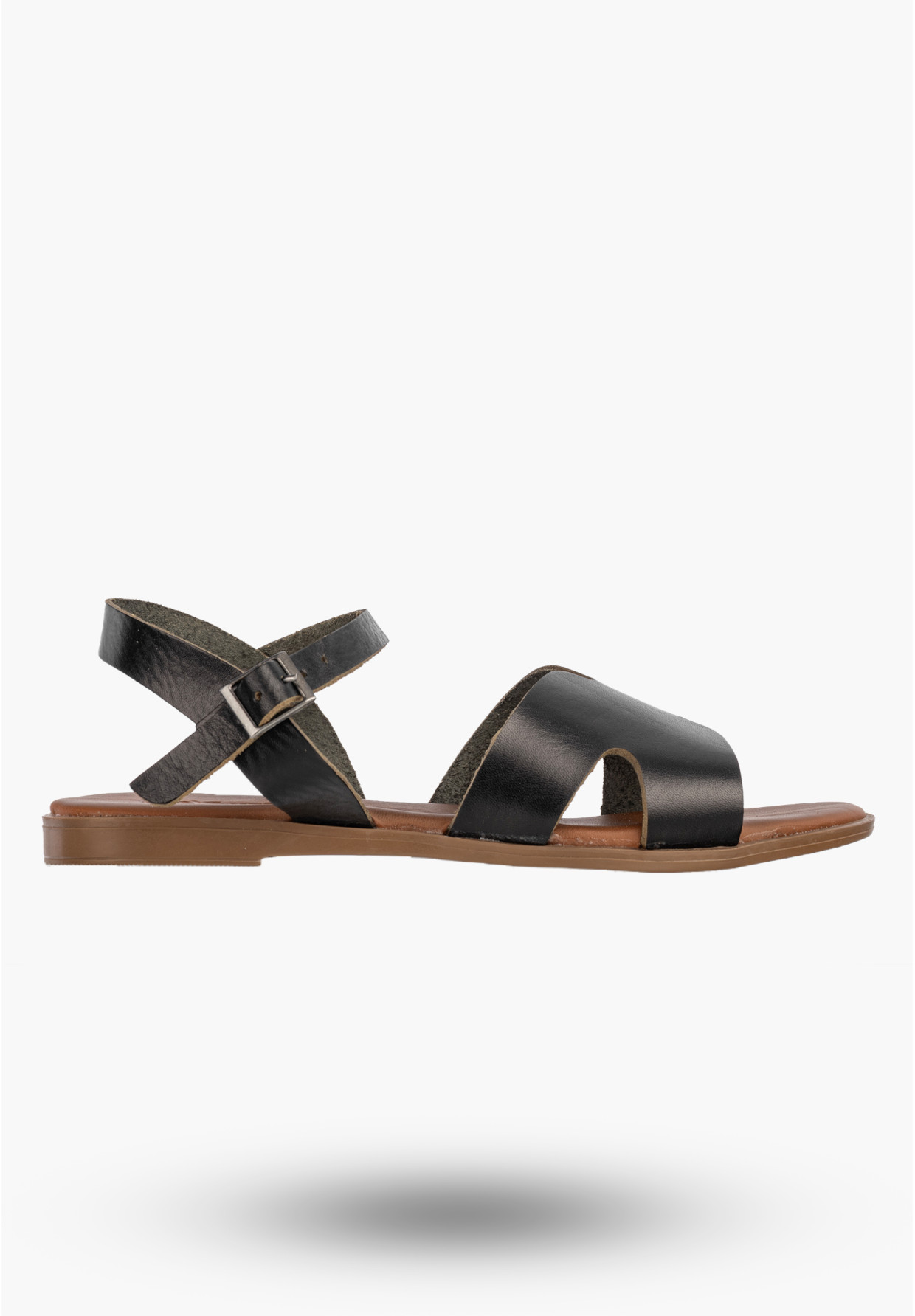 Sandały Damskie Skórzane Buty Eleganckie Letnie Casual Czarne