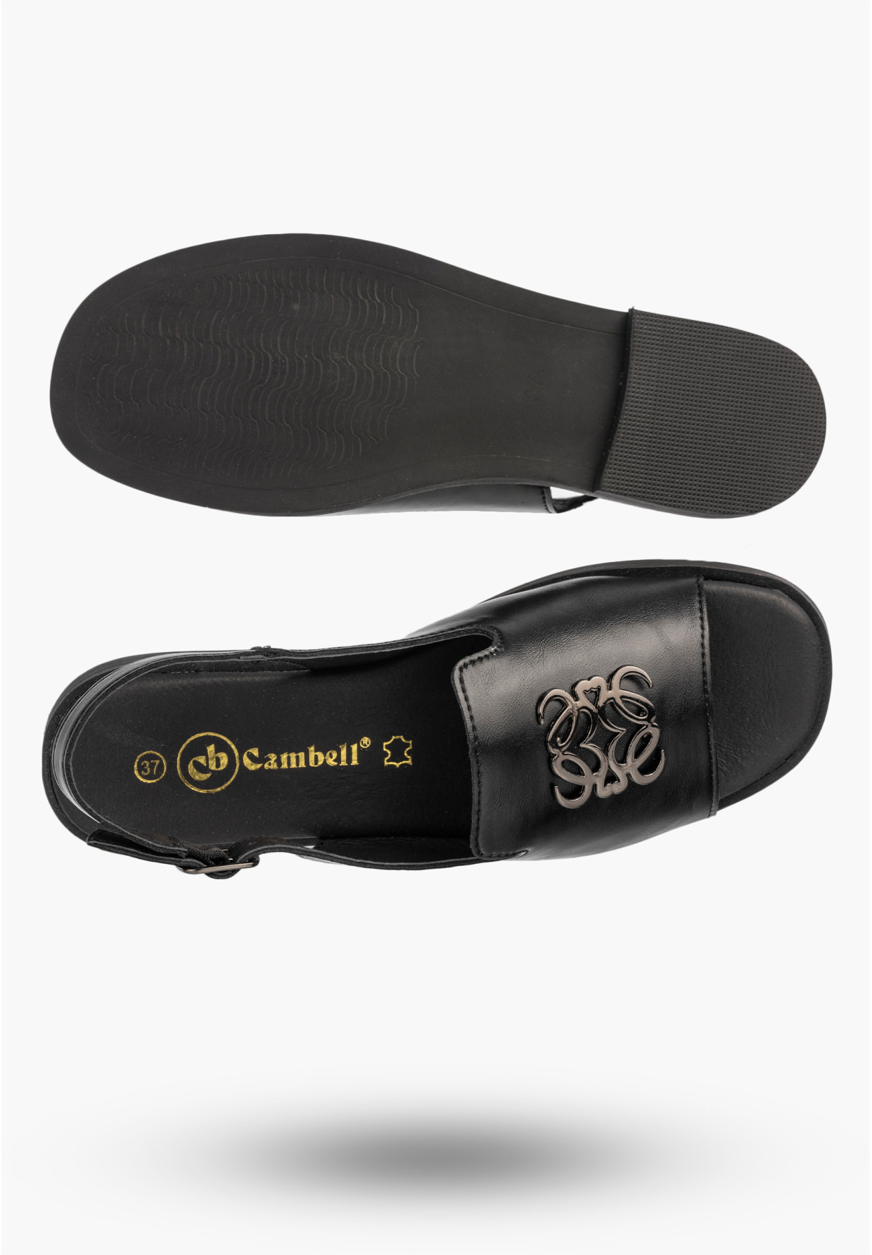 Sandały Damskie Skórzane Buty Eleganckie Letnie Casual Czarne
