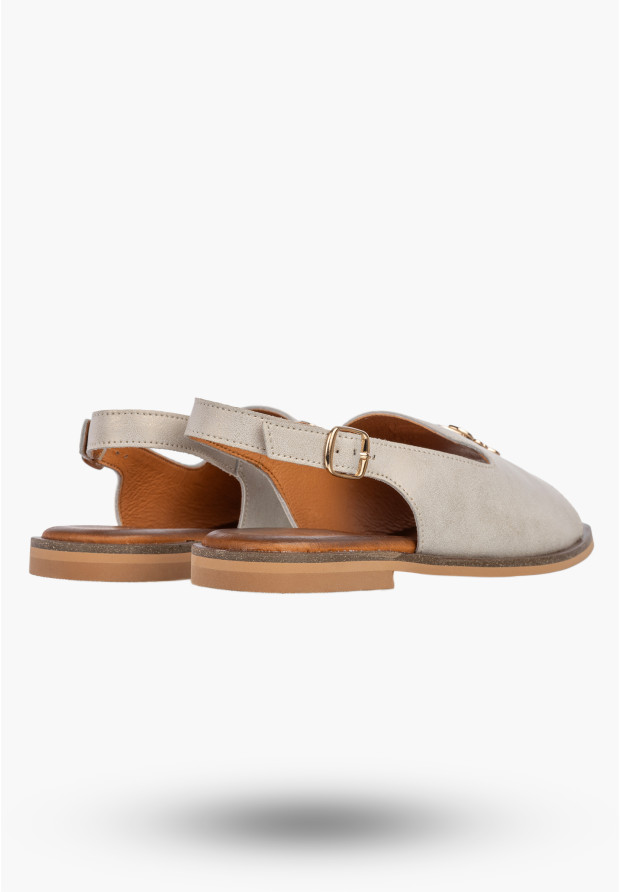 Sandały Damskie Skórzane Buty Eleganckie Letnie Casual Złote