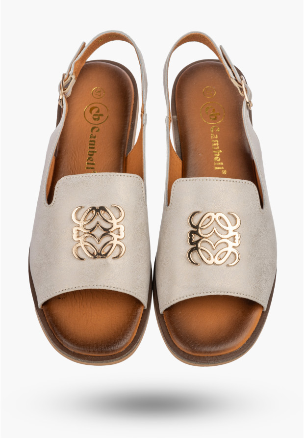 Sandały Damskie Skórzane Buty Eleganckie Letnie Casual Złote