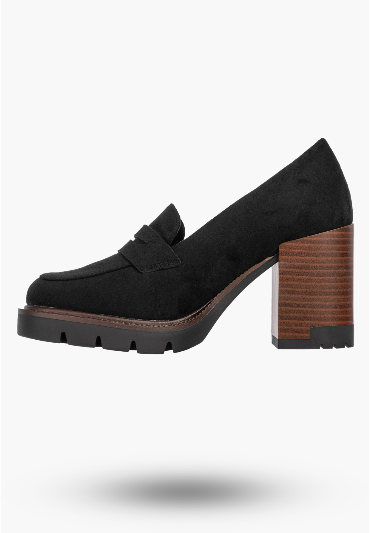 Mokasyny Damskie Buty Eleganckie Półbuty Skórzana Wkładka Czarne Potocki