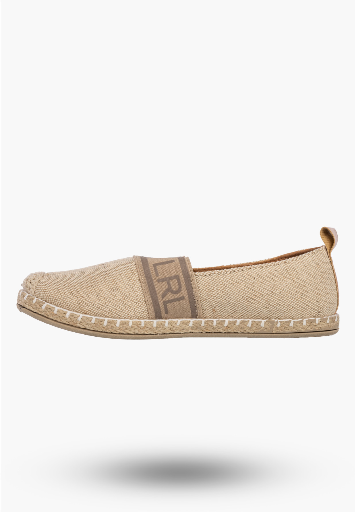 Espadryle Damskie Materiałowe Buty Wsuwane Lekkie Casual Beżowe