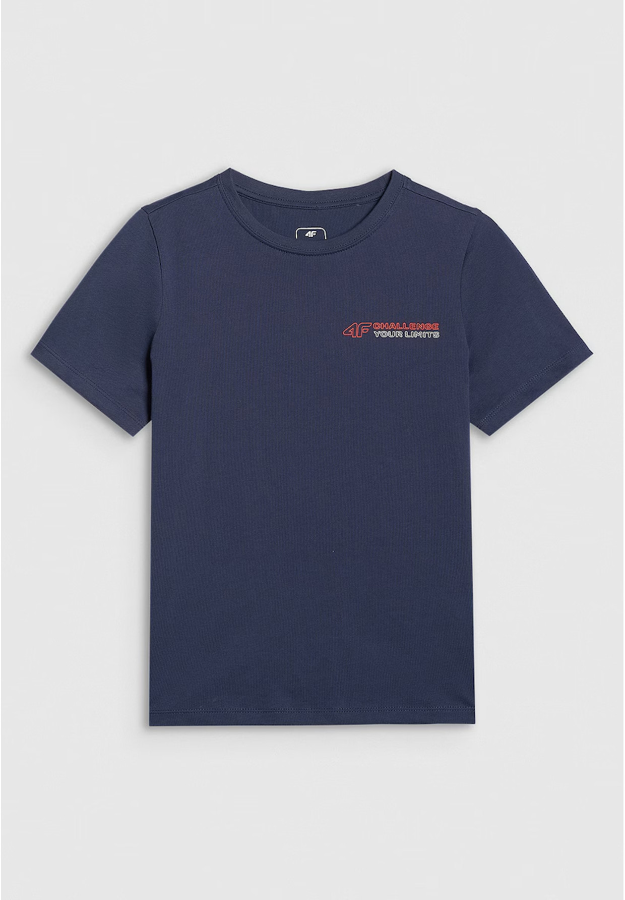 Koszulka Chłopięca 4F T-shirt Z Nadrukiem Sportowy Granatowy 4FJWAW25TTSHM2415