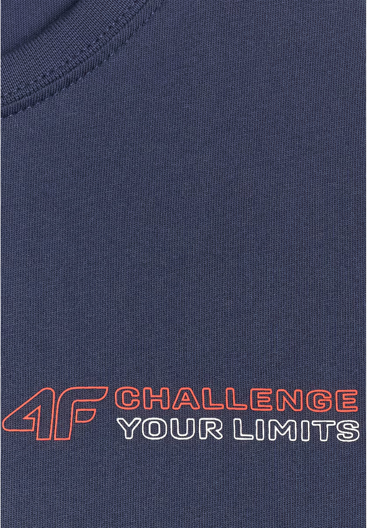 Koszulka Chłopięca 4F T-shirt Z Nadrukiem Sportowy Granatowy 4FJWAW25TTSHM2415