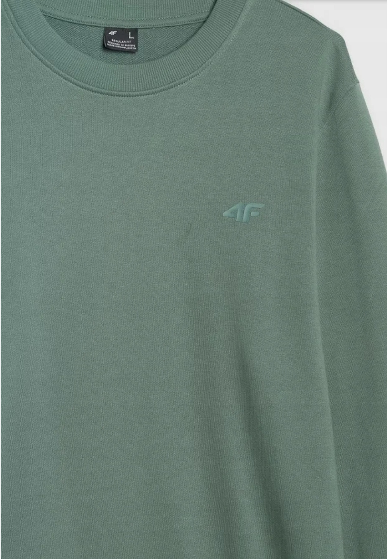 Bluza Męska 4F Z Kapturem Dresowa Sportowa Nieocieplana Zielona 4FWAW25TSWSM1981