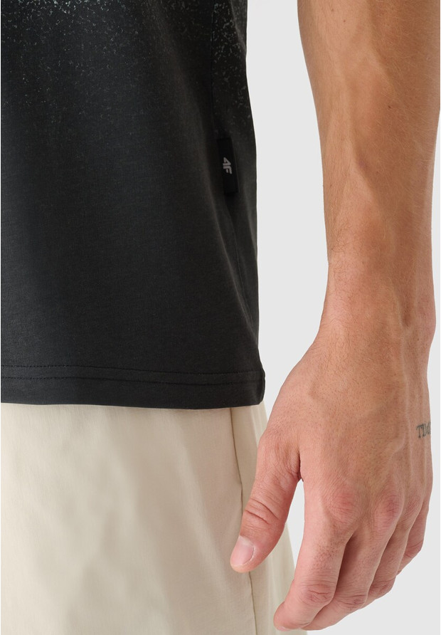 Koszulka Męska 4F Sportowa Bawełniana T-Shirt Regular Nadruk Ombre 4FRSS24TTSHM2538