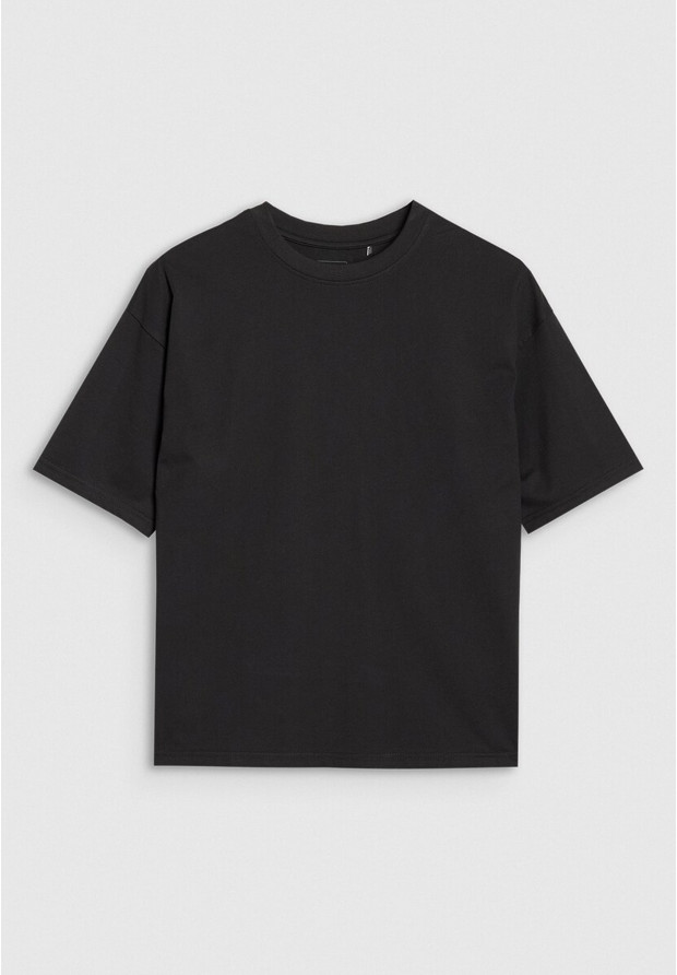 Koszulka Damska 4F T-shirt Oversize Basic Sportowy Czarny 4FRSS24TTSHF2545