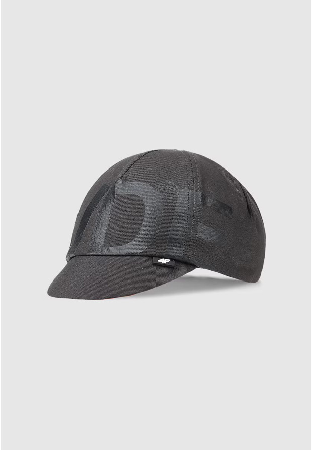 Czapka Męska 4F Sportowa Bawełniana Kolarska Daszek Czarna 4FWSS25AFCAU105
