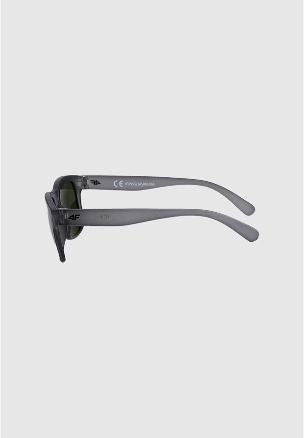 Okulary Dziecięce 4F Przeciwsłoneczne UV400 Wayfarer Lustrzane Szare 4FJWSS25ASUNU066