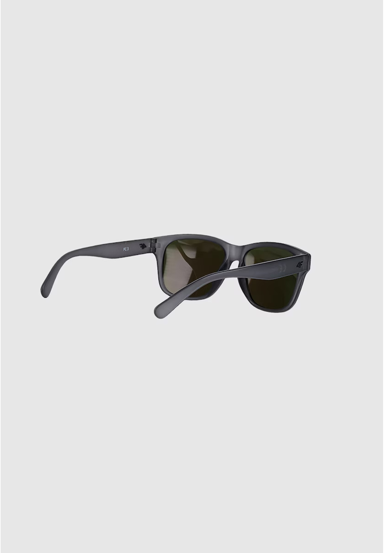 Okulary Dziecięce 4F Przeciwsłoneczne UV400 Wayfarer Lustrzane Szare 4FJWSS25ASUNU066
