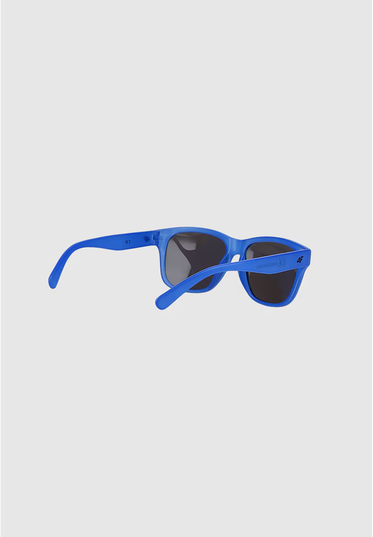 Okulary Dziecięce 4F Przeciwsłoneczne UV400 Wayfarer Lustrzane Niebieskie 4FJWSS25ASUNU066
