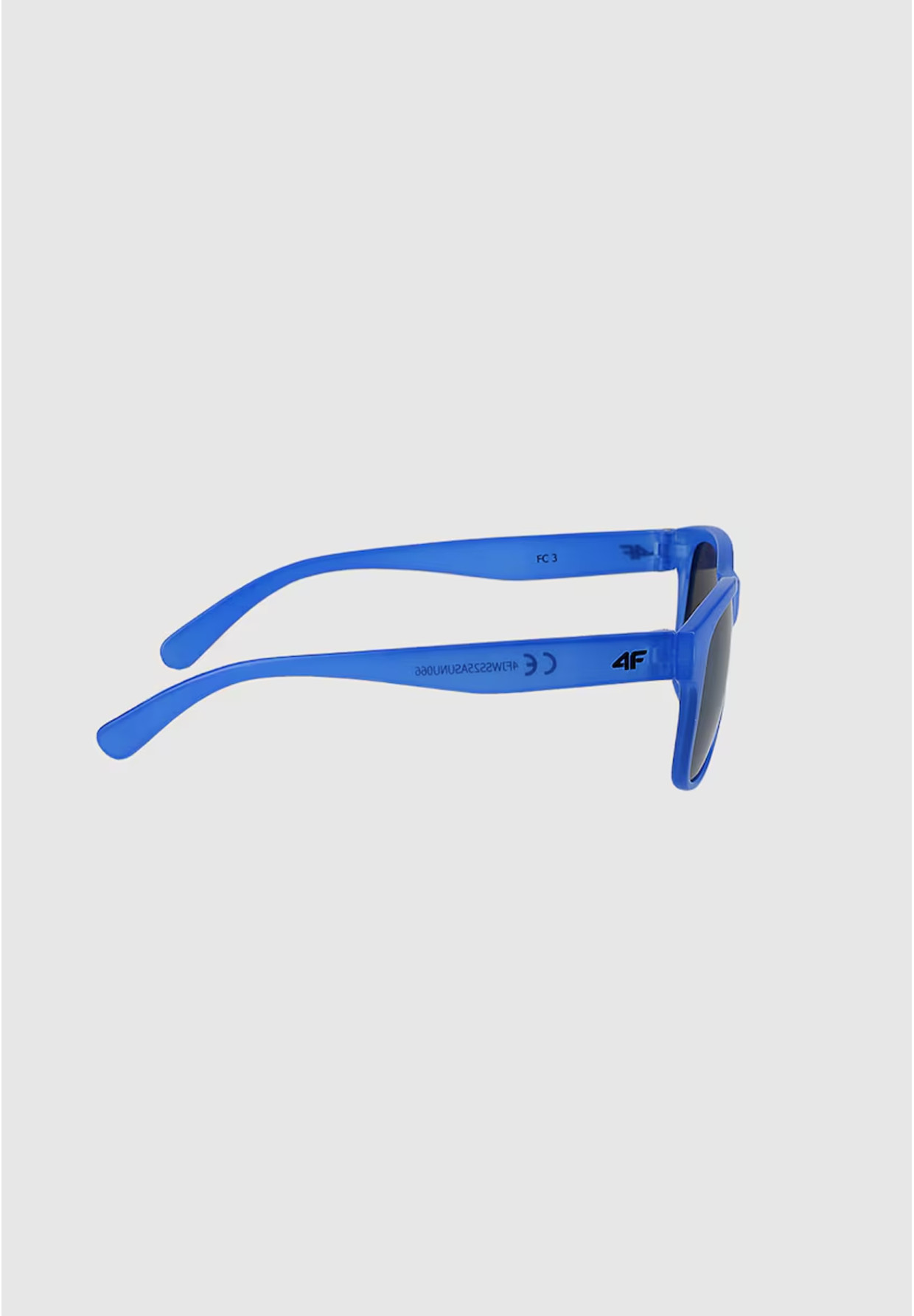 Okulary Dziecięce 4F Przeciwsłoneczne UV400 Wayfarer Lustrzane Niebieskie 4FJWSS25ASUNU066