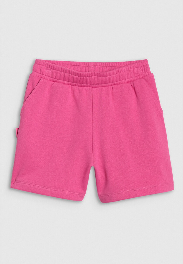 Spodenki Dresowe Dziewczęce 4F Luźne Oversize Sportowe Casual Różowe 4FJWSS25TSHOF470