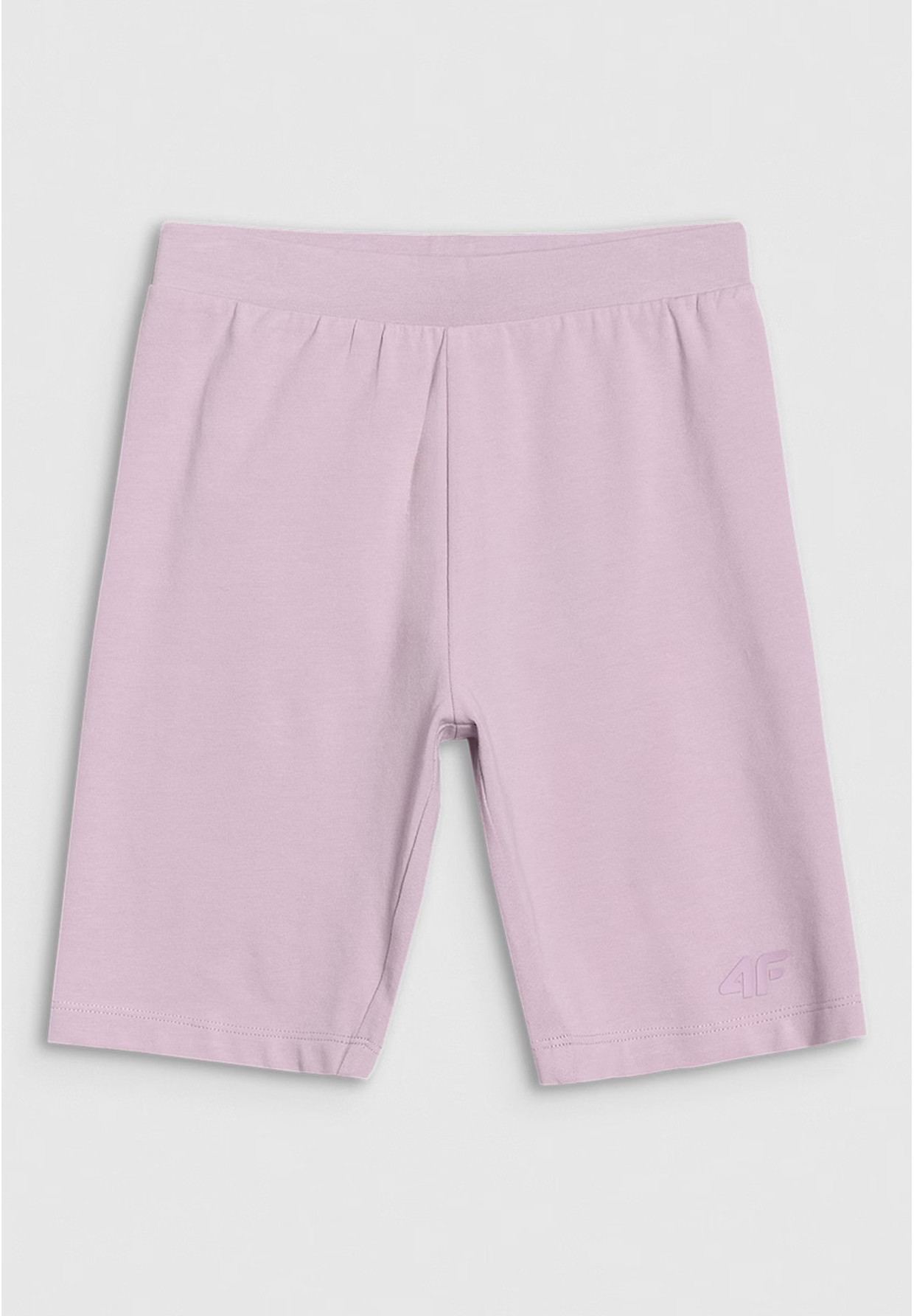 Legginsy Dziewczęce 4F Kolarki Bawełniane Spodenki Jasny Róż 4FJWSS25TSTIF014