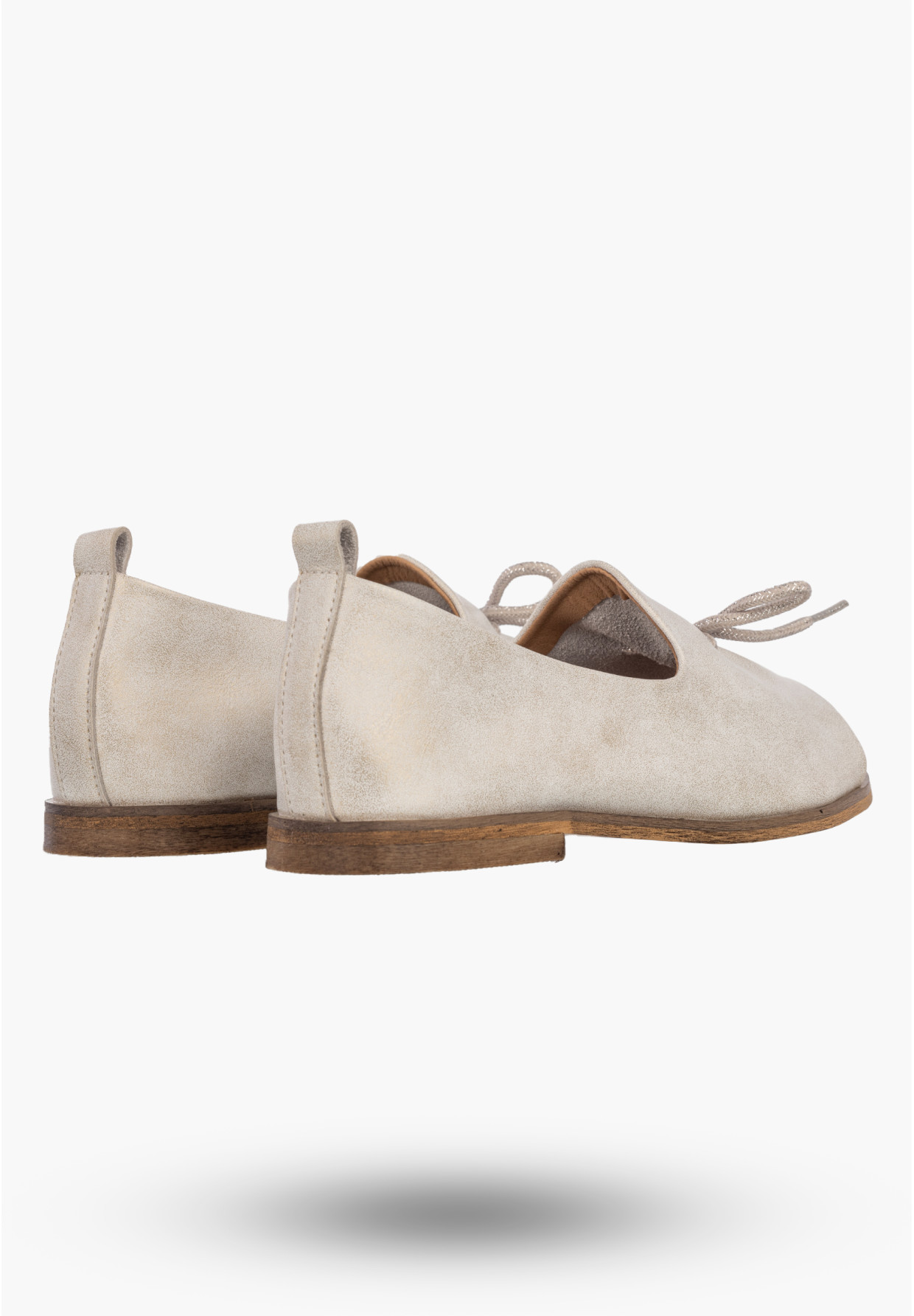 Półbuty Damskie Skórzane Wsuwane Eleganckie Buty Letnie Białe Potocki
