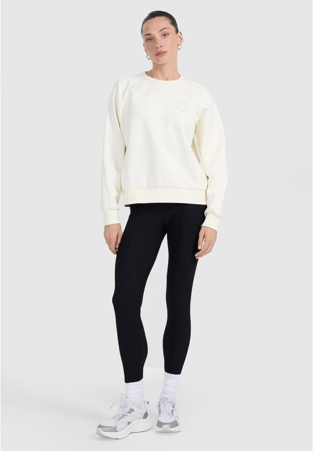 Czarne legginsy damskie 4F z wysokim stanem