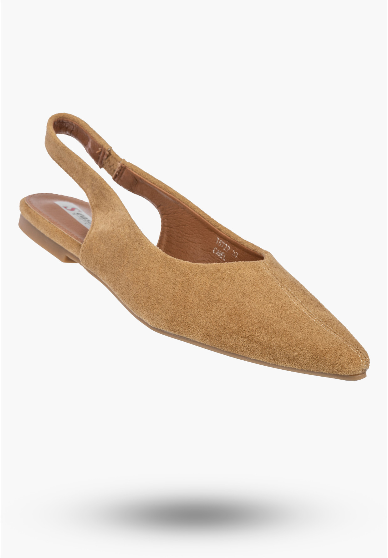 Baleriny Damskie Slingback Buty z odkrytą piętą Eleganckie Camel