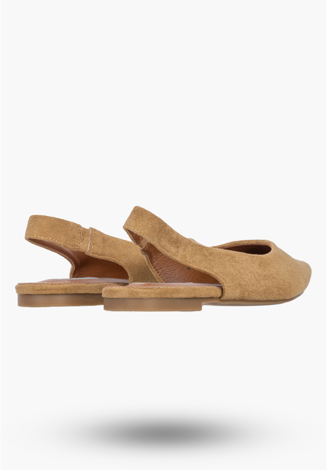 Baleriny Damskie Slingback Buty z odkrytą piętą Eleganckie Camel
