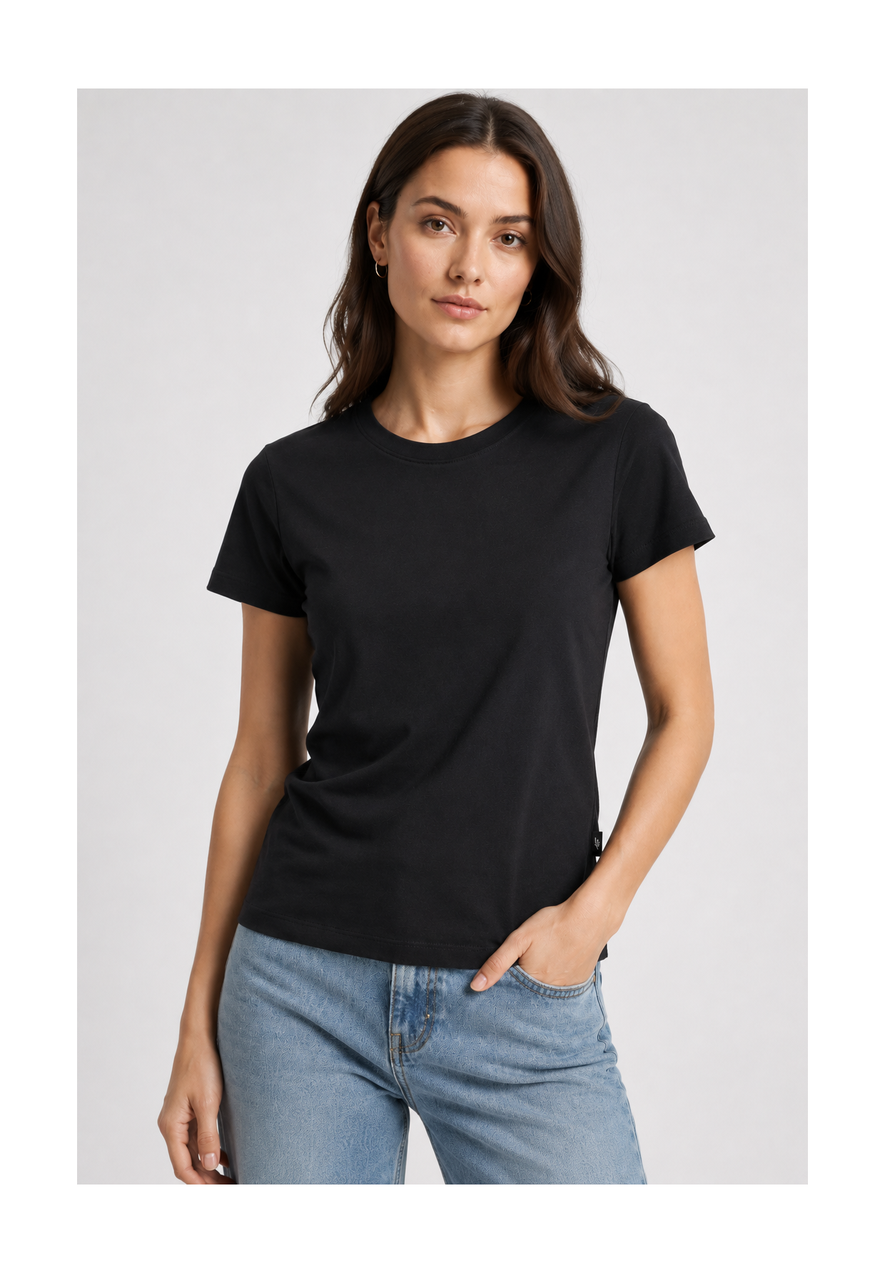 Koszulka Damska 4F Sportowa Bawełniana Slim Fit T-Shirt Edycja Limitowana Czarna 4FWSS26TTSHF3972