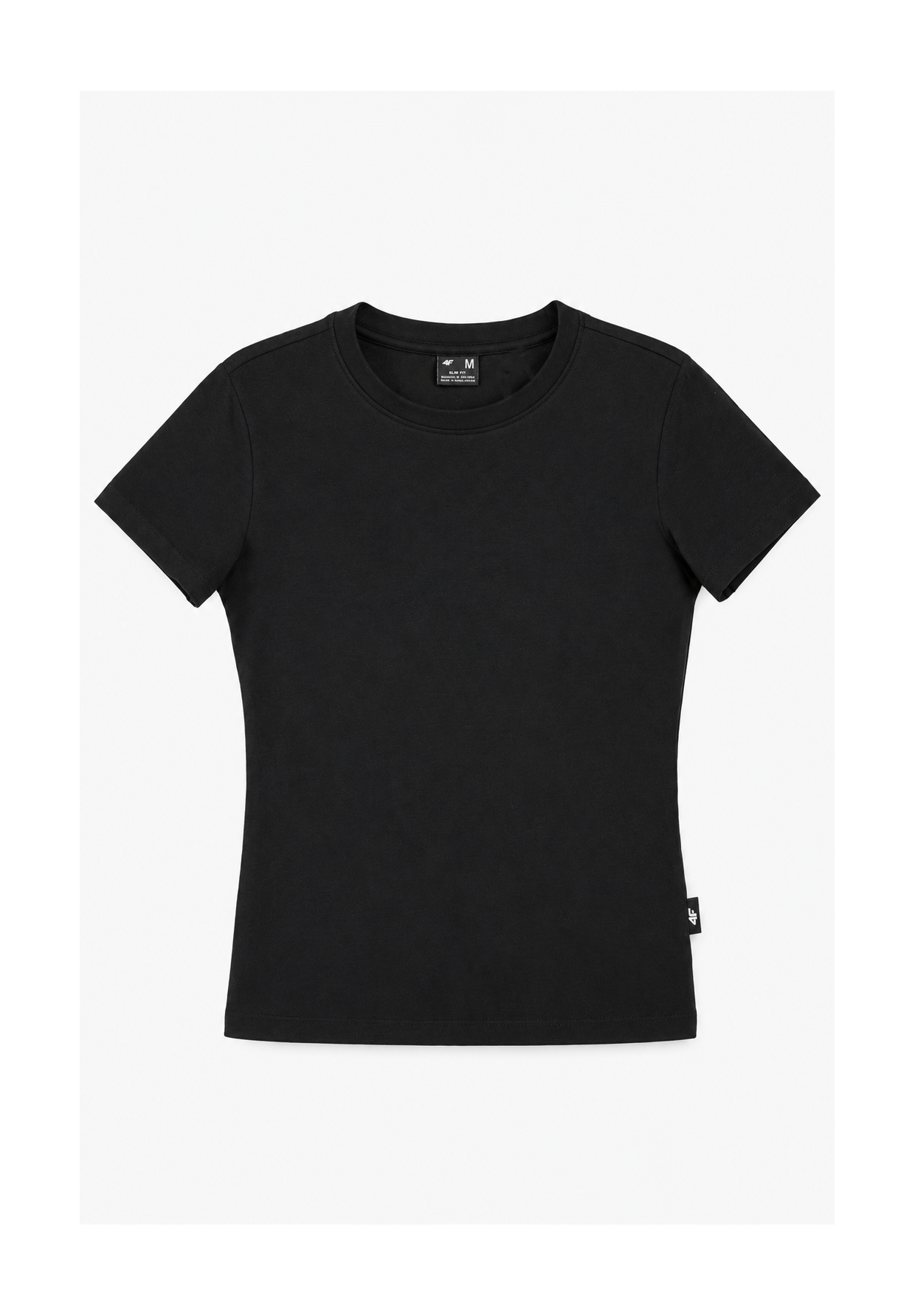 Koszulka Damska 4F Sportowa Bawełniana Slim Fit T-Shirt Edycja Limitowana Czarna 4FWSS26TTSHF3972