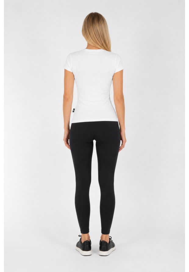 Koszulka Damska 4F Sportowa Bawełniana Slim Fit T-Shirt Edycja Limitowana Biały 4FWSS26TTSHF3972