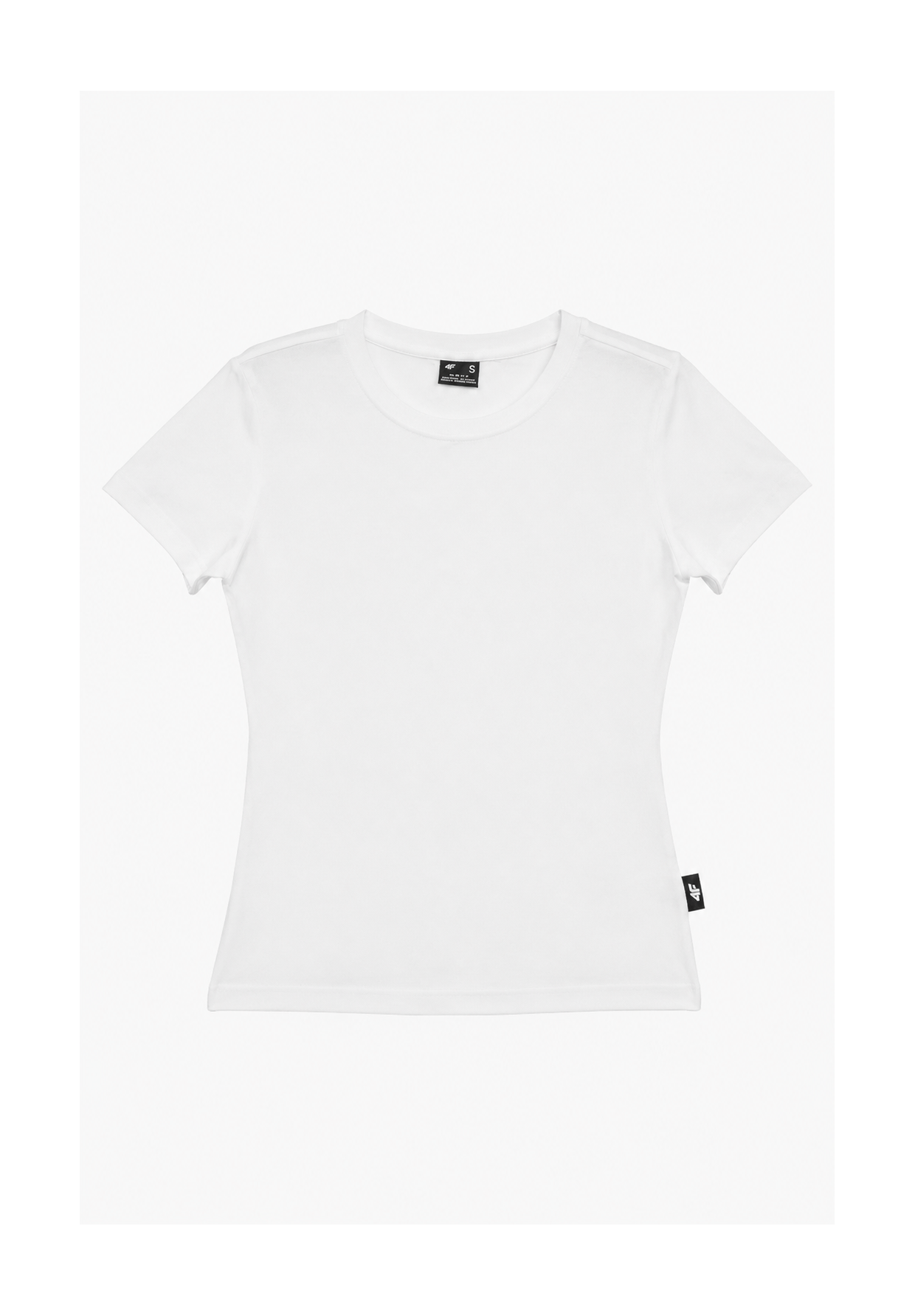 Koszulka Damska 4F Sportowa Bawełniana Slim Fit T-Shirt Edycja Limitowana Biały 4FWSS26TTSHF3972