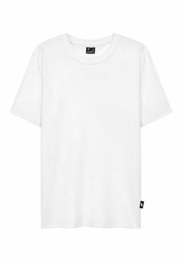 Koszulka Męska 4F Bawełniana Regular Fit Edycja Limitowana T-Shirt Basic Biały 4FWSS26TTSHM3971