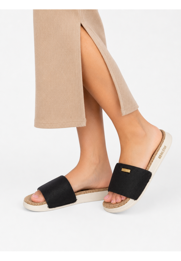 Klapki Damskie BIG STAR Klasyczne Buty Casual Letnie Czarne RR274A108
