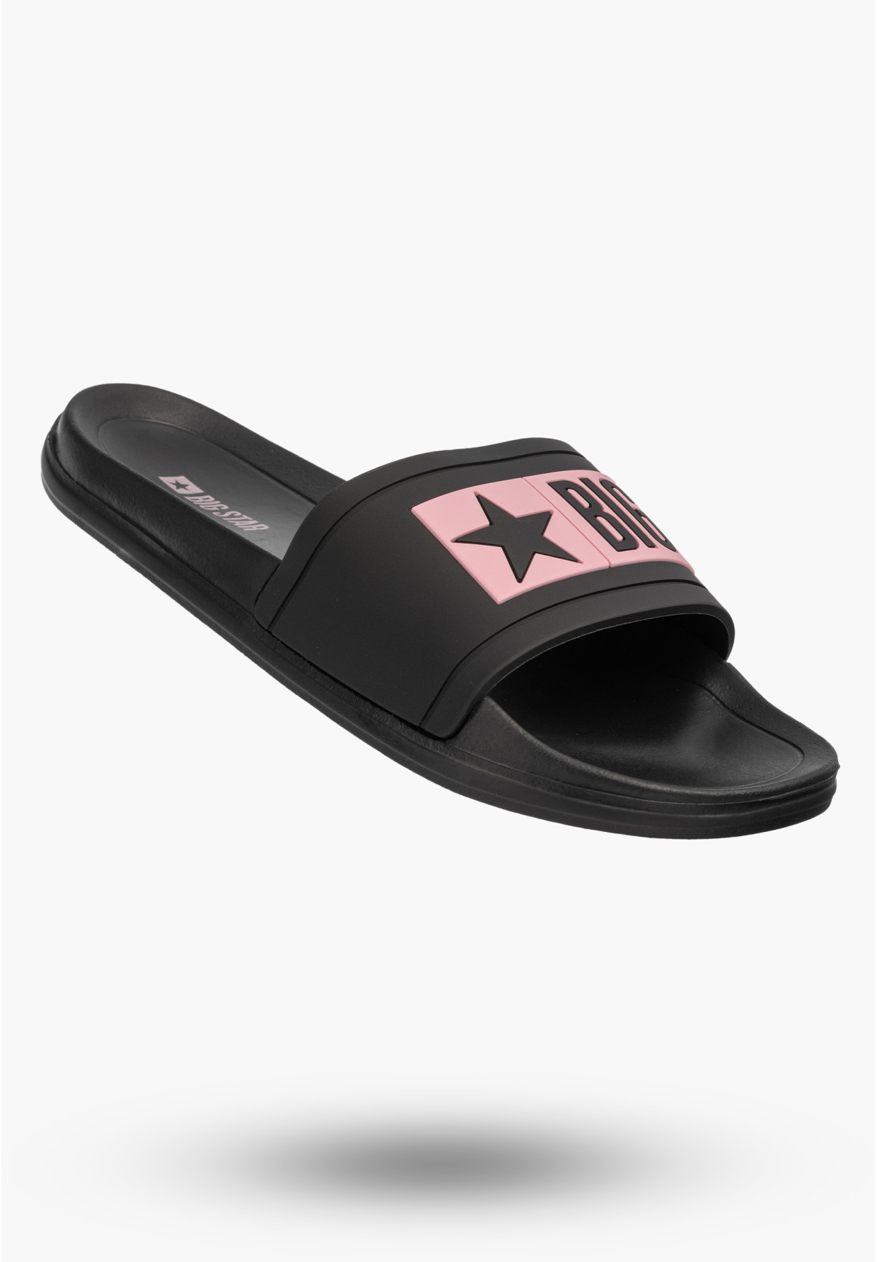 Klapki Damskie BIG STAR Sportowe Buty Na Basen Plażę Czarne TT274A010
