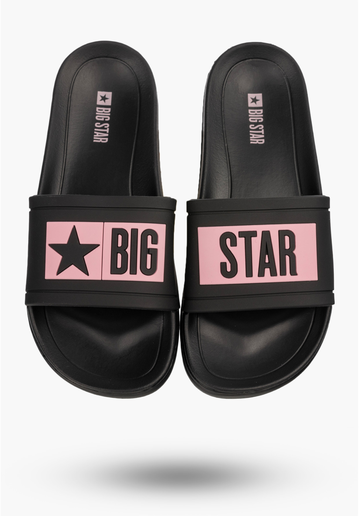 Klapki Damskie BIG STAR Sportowe Buty Na Basen Plażę Czarne TT274A010