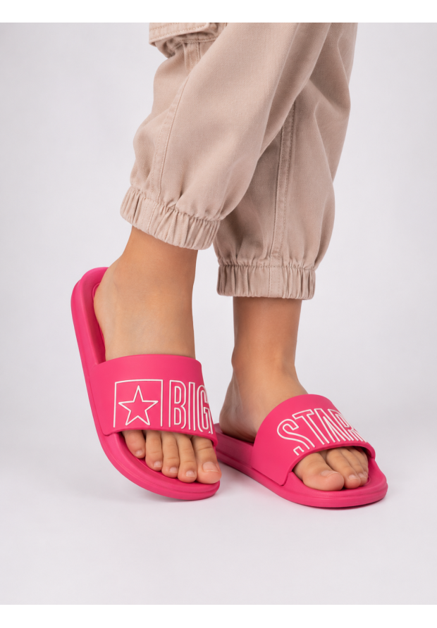 Klapki Dziecięce BIG STAR Buty Basenowe Lekkie Wygodne Plażowe Różowe NN374524