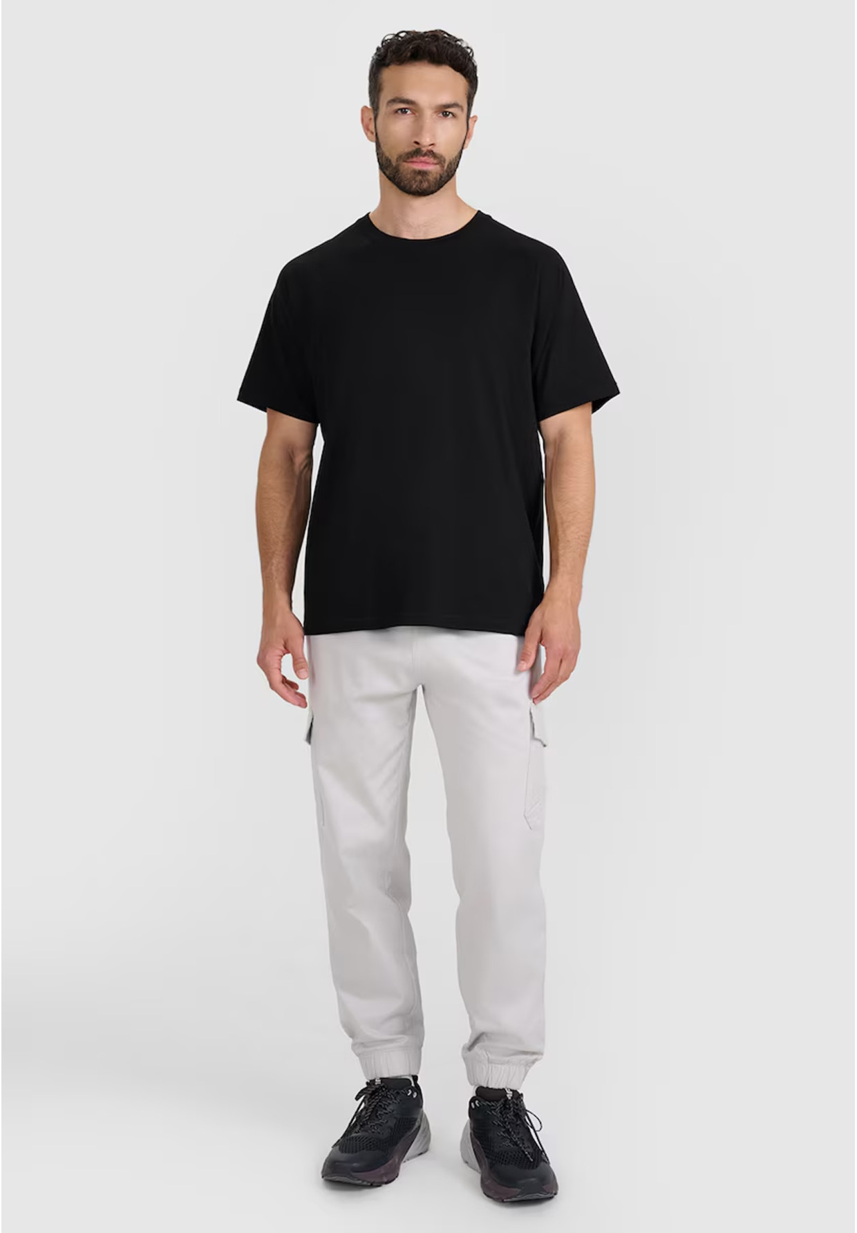 Koszulka Męska 4F Sportowa Bawełniana Oversize T-Shirt Basic Czarny 4FWAW25TTSHM2360