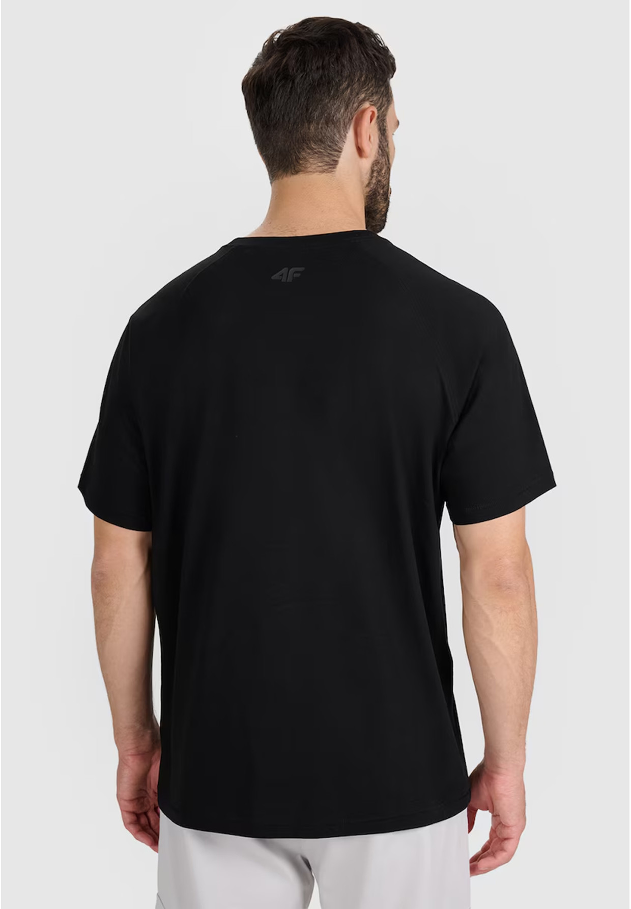 Koszulka Męska 4F Sportowa Bawełniana Oversize T-Shirt Basic Czarny 4FWAW25TTSHM2360