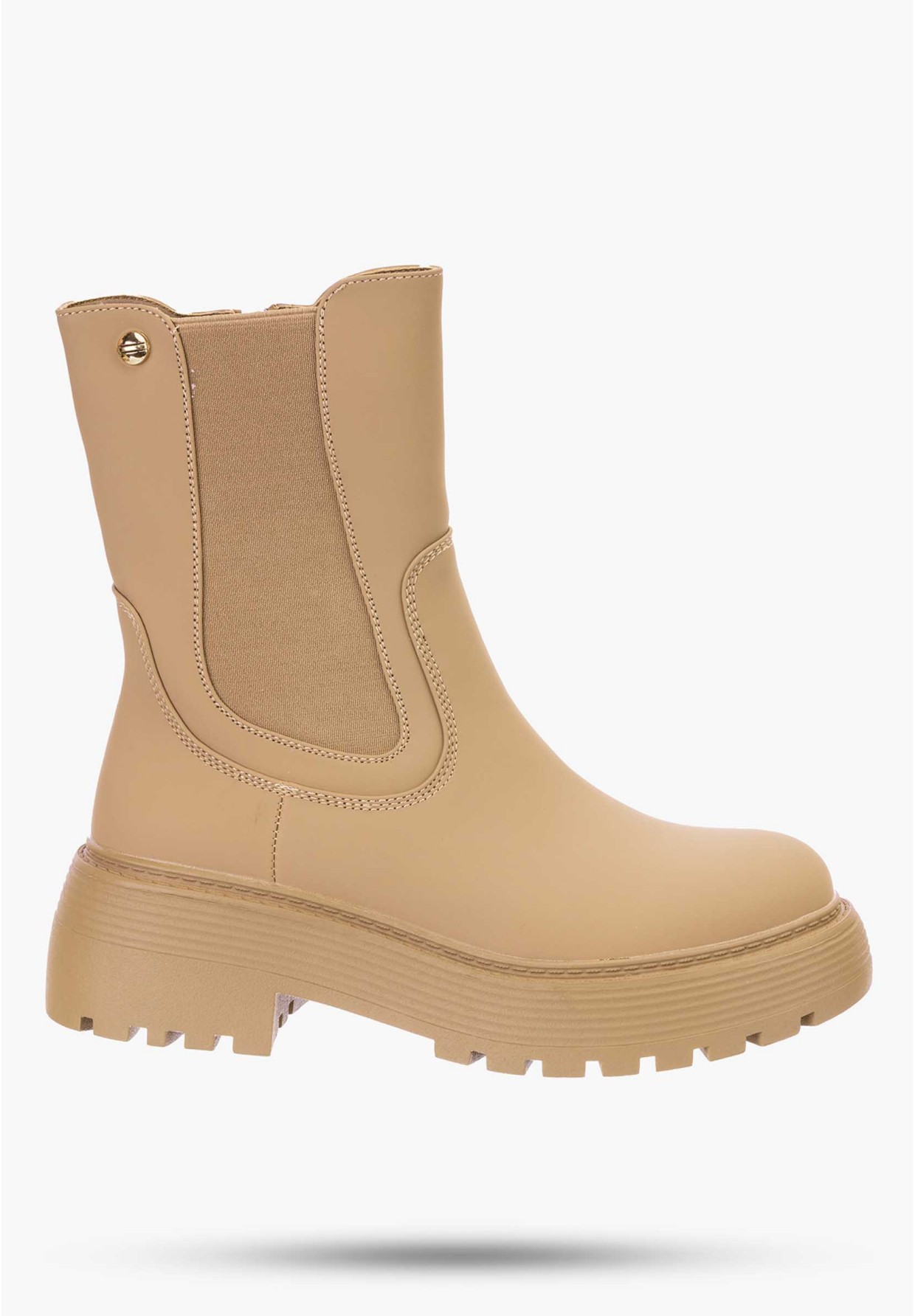 Botki Damskie Camel Wsuwane