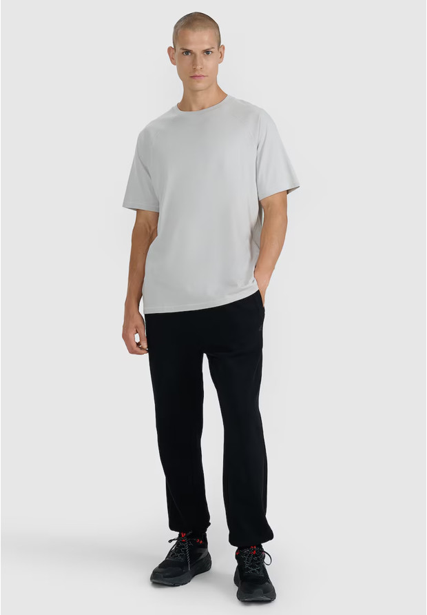 Koszulka Męska 4F Sportowa Bawełniana Oversize T-Shirt Casual Basic Szary 4FWAW25TTSHM2360