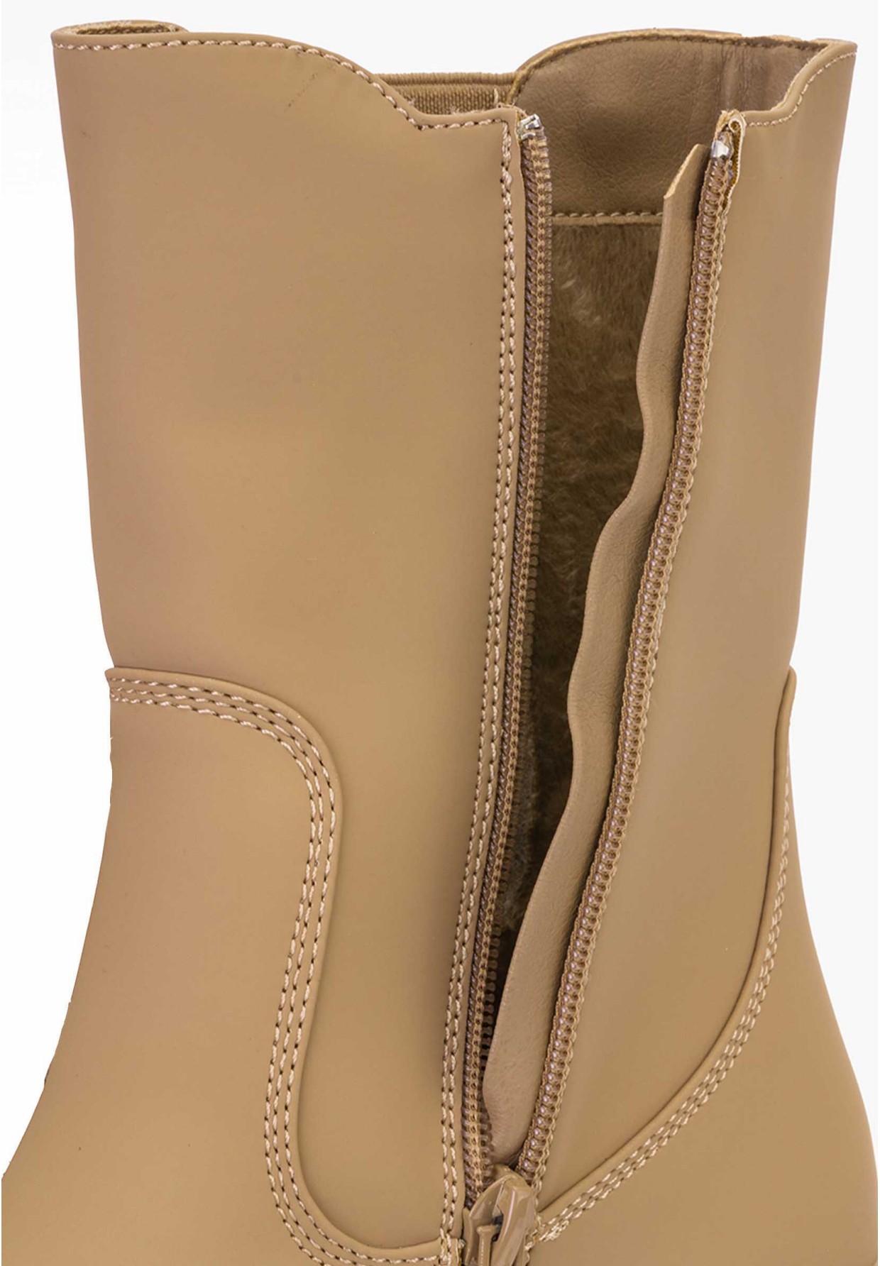 Botki Damskie Camel Wsuwane