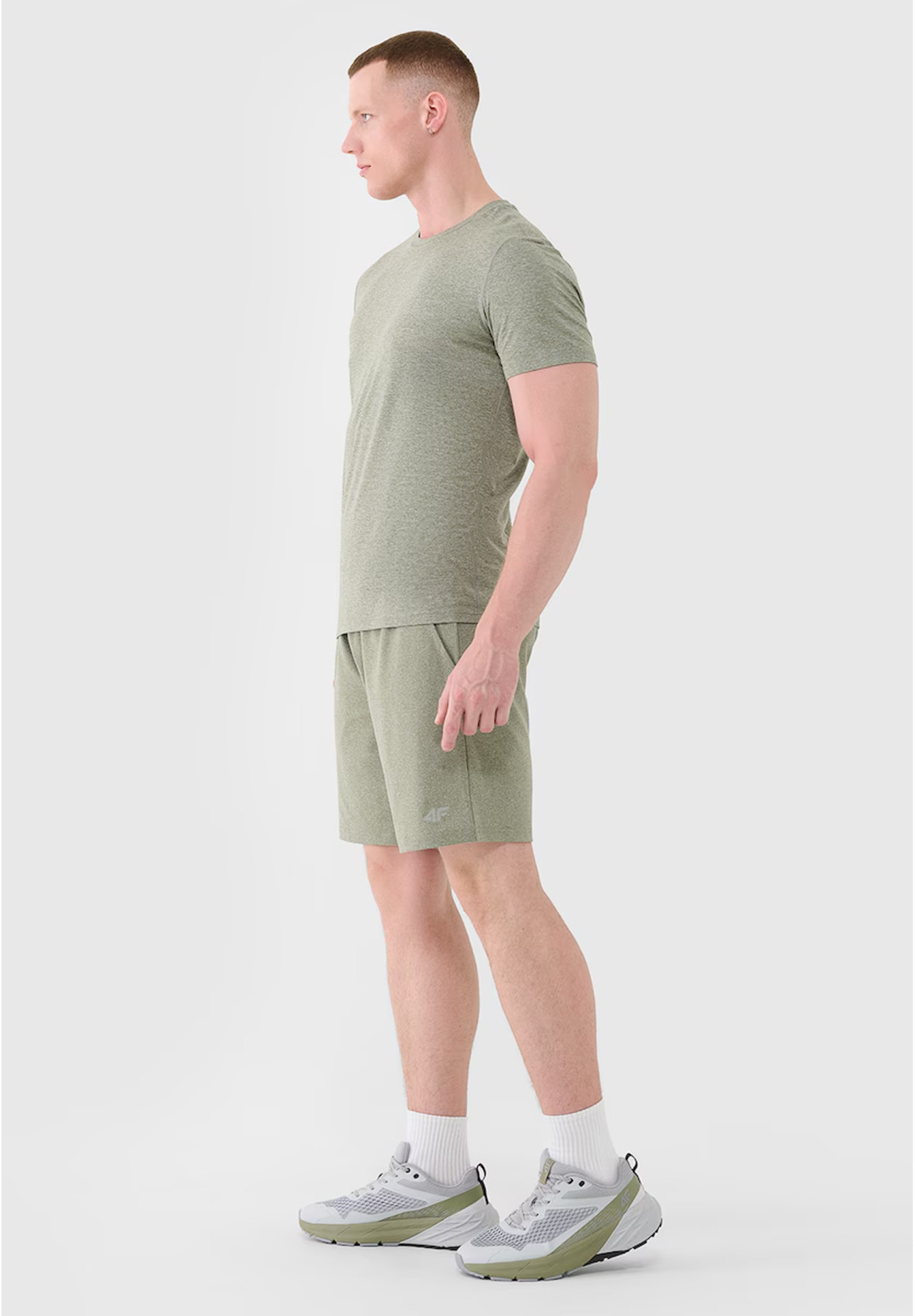 Spodenki Męskie 4F Sportowe Szorty Treningowe Khaki 4FWSS25TFSHM0911
