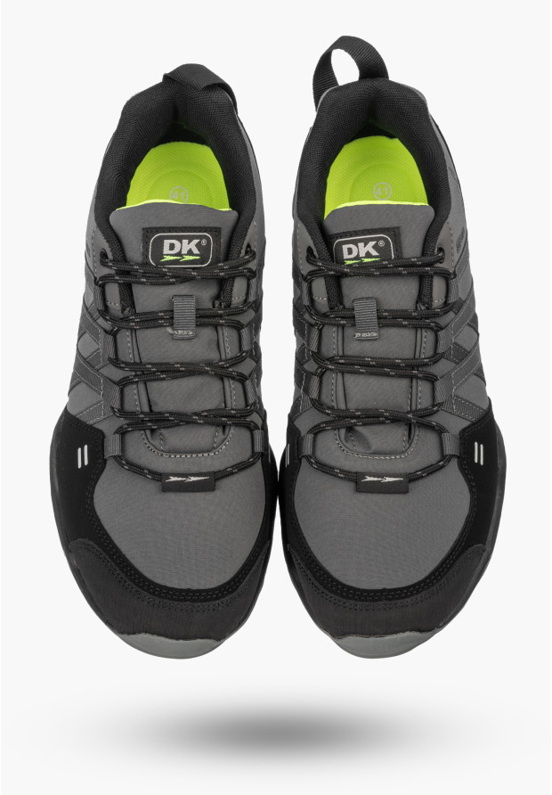 Sneakersy Męskie Buty Sportowe Trekkingowe Softshell Szare DK Swat