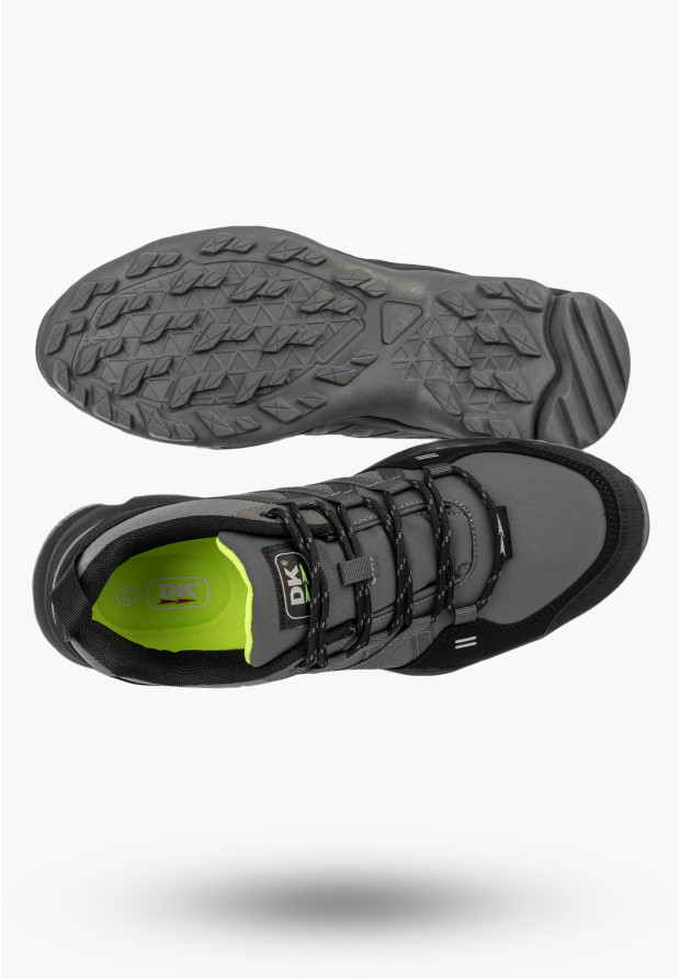 Sneakersy Męskie Buty Sportowe Trekkingowe Softshell Szare DK Swat