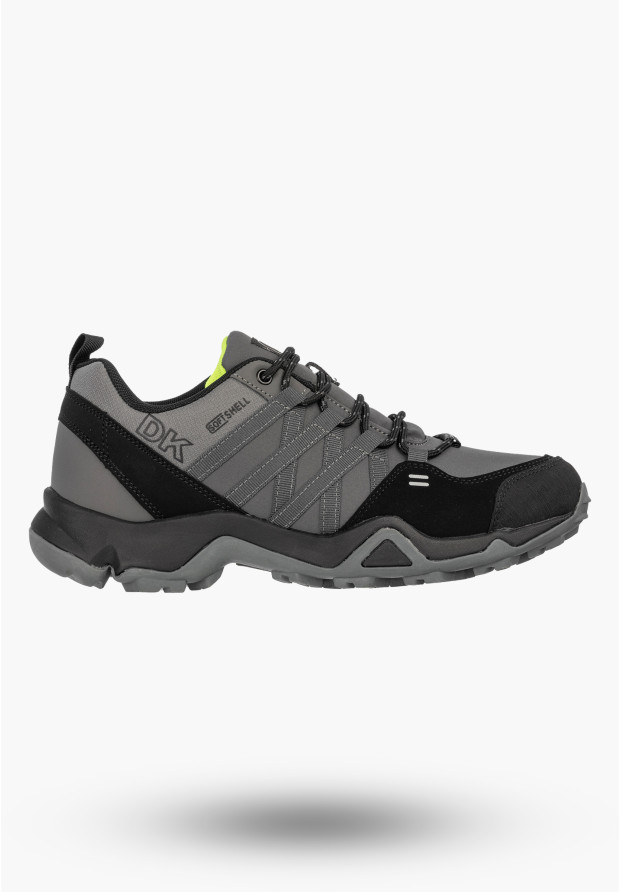 Sneakersy Męskie Buty Sportowe Trekkingowe Softshell Szare DK Swat