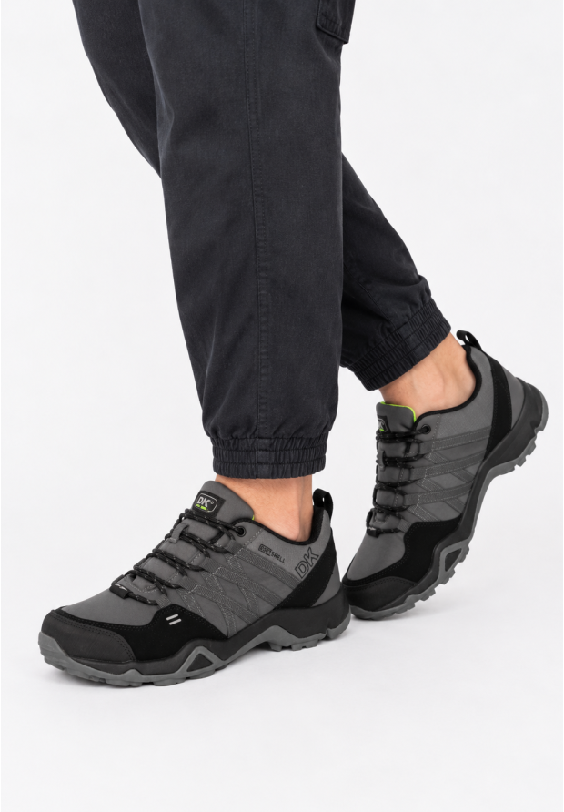 Sneakersy Męskie Buty Sportowe Trekkingowe Softshell Szare DK Swat