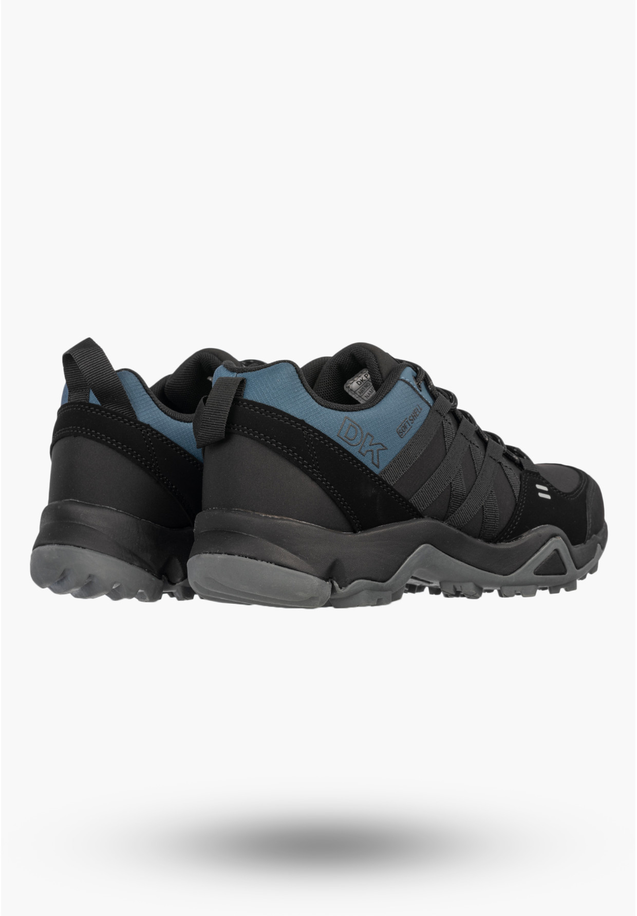 Sneakersy Męskie Buty Sportowe Trekkingowe Softshell Czarne DK Swat
