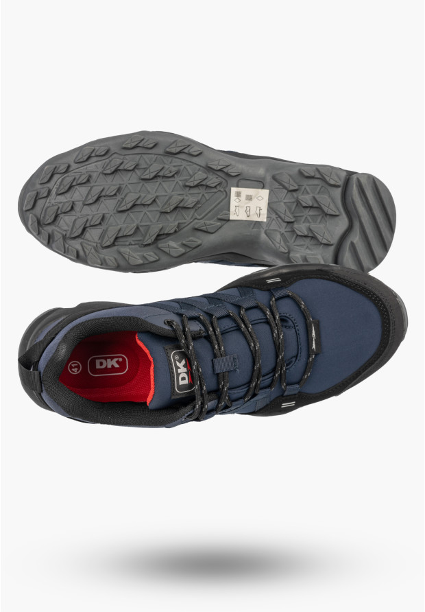 Sneakersy Męskie Buty Sportowe Trekkingowe Softshell Granatowe DK Swat