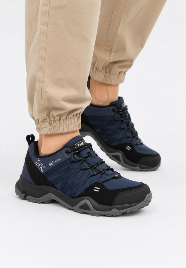 Sneakersy Męskie Buty Sportowe Trekkingowe Softshell Granatowe DK Swat