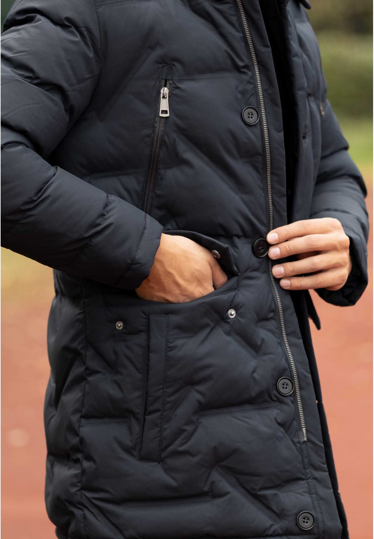 Kurtka Męska Puchowa Parka Tris Line