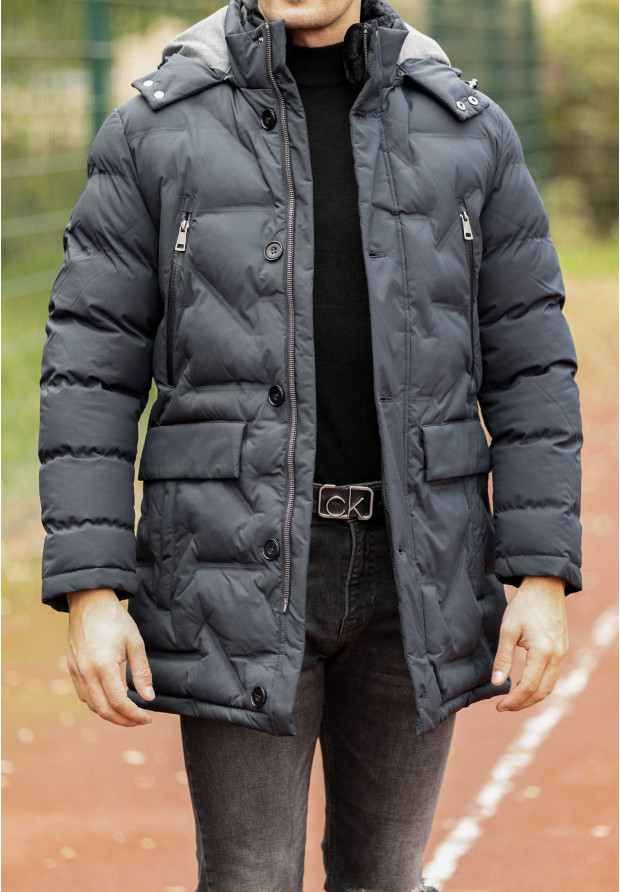 Kurtka Męska Puchowa Parka Tris Line