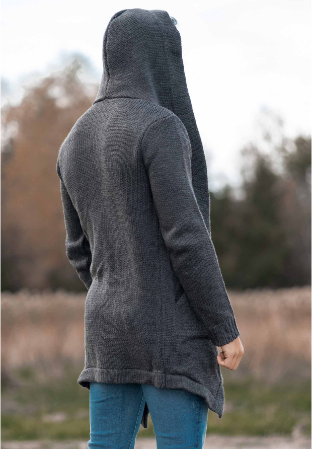 Sweter Męski Wełniany Długi