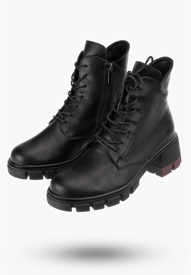 Botki Damskie Czarne Trapery Filippo DBT4733-23 BK